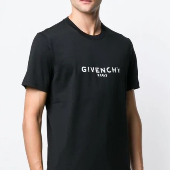 GIVENCHY Vintage Logo Slim Fit T-Shirt Black - Picture 4 of 8